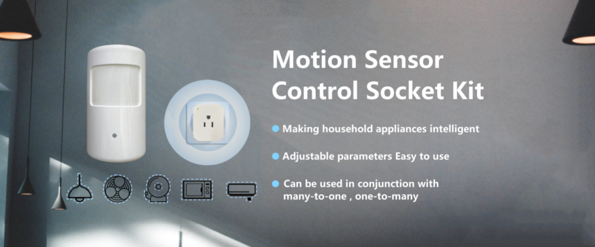 PIR Sensor Wireless Socket